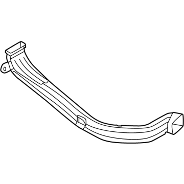 Hyundai 97380-PI000 HOSE ASSY-SIDE DEFROSTER,LH 97380-PI000 Hyundai HOSE ASSY-SIDE DEFROSTER,LH Illustration 1 of 1