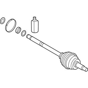 Hyundai 495R1-I3000 JOINT & SHAFT KIT-WHEEL SIDE,R 495R1-I3000 Hyundai JOINT & SHAFT KIT-WHEEL SIDE,R Illustration 1 of 1