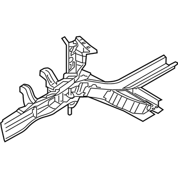 Hyundai 64601-G2500 Front Side Member Assembly Left Hand 64601-G2500 Hyundai Front Side Member Assembly Left Hand Illustration 1 of 1