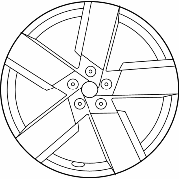 Hyundai 52910-P6210 Aluminium Wheel Assembly 52910-P6210 Hyundai Aluminium Wheel Assembly Illustration 1 of 1