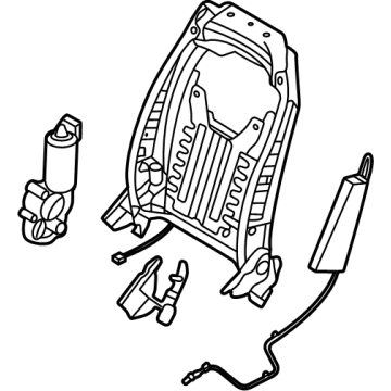 Hyundai 88310-L1320 Front Seat Back Frame Assembly Left Hand 88310-L1320 Hyundai Front Seat Back Frame Assembly Left Hand Illustration 1 of 1