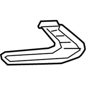 86563-F2000 Hyundai Front Bumper Blanking Cover Left Hand Illustration 1 of 1
