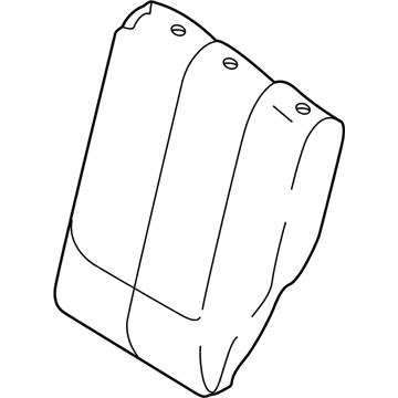 Hyundai 89460-25220-FBP Rear Right Hand Seat Back Cover 89460-25220-FBP Hyundai Rear Right Hand Seat Back Cover Illustration 1 of 1