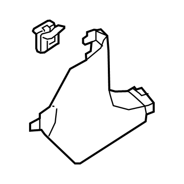85824-D2000-NBD Hyundai Cowl Side Trim Assembly Right Hand Illustration 1 of 1