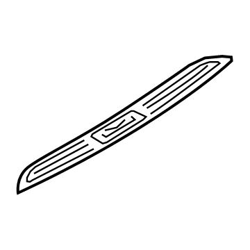 85888-D2100-NBD Hyundai Rear Step Plate Trim Right Hand Illustration 1 of 1