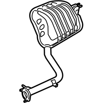 2019 Hyundai Genesis G90 Muffler - 28711-D2500