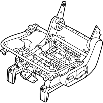 Hyundai 89130-PI000-NNB FRAME ASSY-RR SEAT CUSH,LH 89130-PI000-NNB Hyundai FRAME ASSY-RR SEAT CUSH,LH Illustration 1 of 1