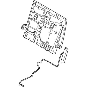 Hyundai 89310-PI500-NNB Rear Seat Back Frame Assembly Left Hand 89310-PI500-NNB Hyundai Rear Seat Back Frame Assembly Left Hand Illustration 1 of 1