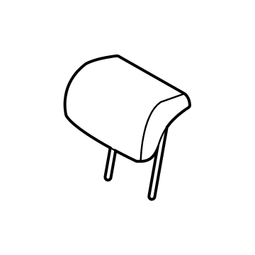 89700-PI150-RXF Hyundai Rear Seat Headrest Assembly Illustration 1 of 1