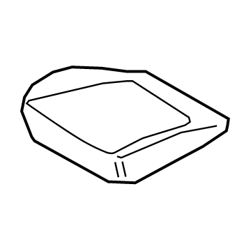 88150-K2000 Hyundai Front Seat Cushion Pad Assembly Left Hand Illustration 1 of 1