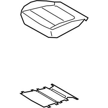 Hyundai 88160-K2050-XDA Left Front Cushion Covering 88160-K2050-XDA Hyundai Left Front Cushion Covering Illustration 1 of 1
