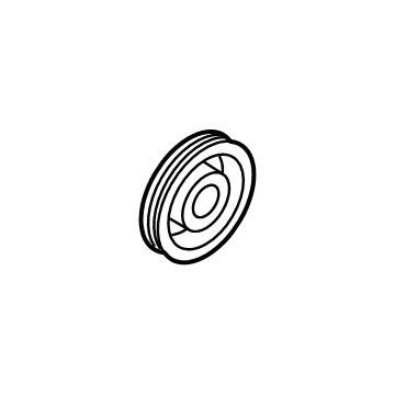 97643-M0000 Hyundai Air Conditioning Compressor Pulley Assembly Illustration 1 of 1