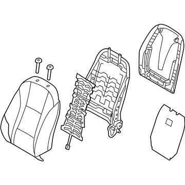 88300-A5020-SGC Hyundai Back Assembly Front Seat Driver Illustration 1 of 1