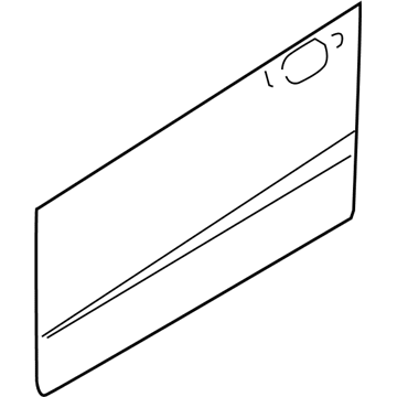 Hyundai 76121-2B030 Front Door Outer Panel Right Hand 76121-2B030 Hyundai Front Door Outer Panel Right Hand Illustration 1 of 1