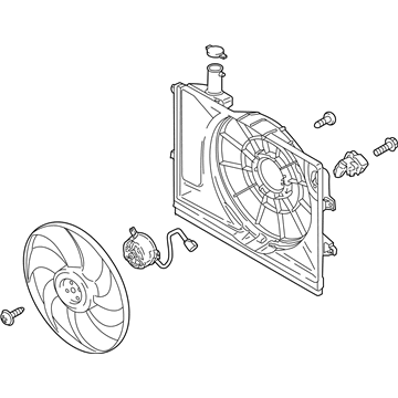 2018 Hyundai Kona Cooling Fan Assembly - 25380-J9200