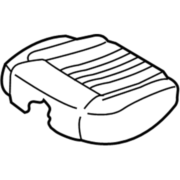 89160-D2510-NNI Hyundai Rear Seat Cushion Cover Left Illustration 1 of 1