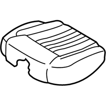 89260-D2510-NNI Hyundai Right Rear Seat Cushion Covering Illustration 1 of 1