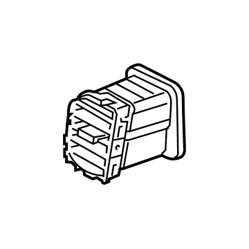 Hyundai 97410-K2000-MMS Duct Assembly-Ctr Air Vent,LH 97410-K2000-MMS Hyundai Duct Assembly-Ctr Air Vent,LH Illustration 1 of 1