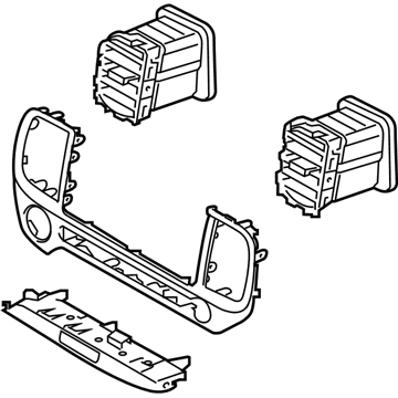 84740-K2100-MMS Hyundai Center Facia Panel Assembly Illustration 1 of 1
