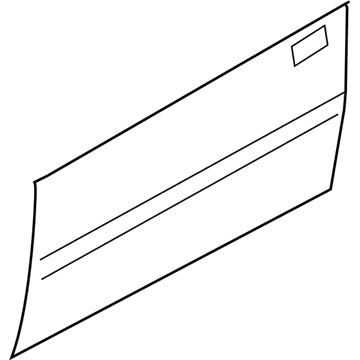 Hyundai 76111-1R300 Front Door Outer Panel Left Hand 76111-1R300 Hyundai Front Door Outer Panel Left Hand Illustration 1 of 1
