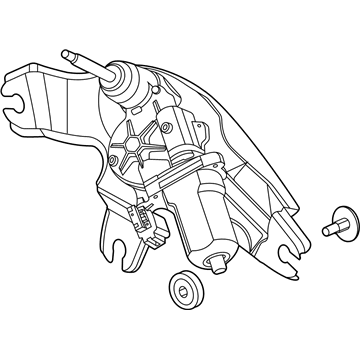 2024 Hyundai Palisade Wiper Motor - 98700-S8000