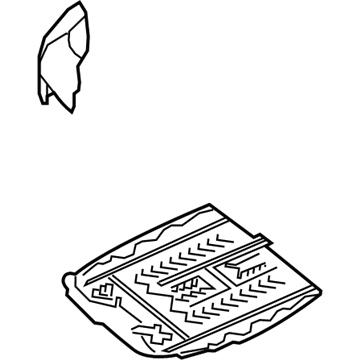 Hyundai 88150-B1000 Front Seat Cushion Driver Pad Assembly 88150-B1000 Hyundai Front Seat Cushion Driver Pad Assembly Illustration 1 of 1