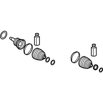 Hyundai 49580-S1060 Joint & Boot Kit-FRT Axle WHEE 49580-S1060 Hyundai Joint & Boot Kit-FRT Axle WHEE Illustration 1 of 1