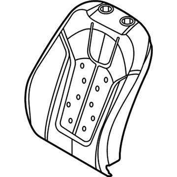 88450-K9010 Hyundai Front Seat Back Pad Assembly Right Hand Illustration 1 of 1