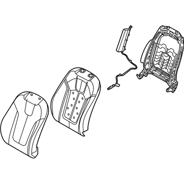 Hyundai 88400-K9620-SJA Front Seat Back Assembly Right Hand 88400-K9620-SJA Hyundai Front Seat Back Assembly Right Hand Illustration 1 of 1