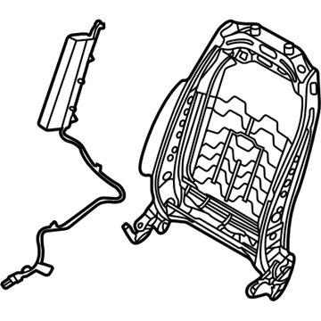 88410-K9110 Hyundai Front Seat Back Frame Assembly Right Hand Illustration 1 of 1
