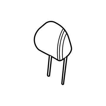 Hyundai 88700-K9050-SJA Front Seat Headrest Assembly 88700-K9050-SJA Hyundai Front Seat Headrest Assembly Illustration 1 of 1