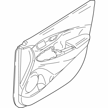 Hyundai 82308-BE120-NNB Front Door Trim Panel Assembly Right Hand 82308-BE120-NNB Hyundai Front Door Trim Panel Assembly Right Hand Illustration 1 of 1