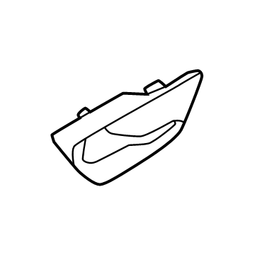 Hyundai 82621-BE010-NNB HOUSING-FR DR I/S HANDLE RH 82621-BE010-NNB Hyundai HOUSING-FR DR I/S HANDLE RH Illustration 1 of 1
