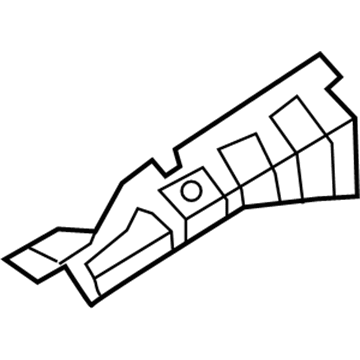 66315-G3000 Hyundai Reinforcement-Fender Rear Upper,LH Illustration 1 of 1