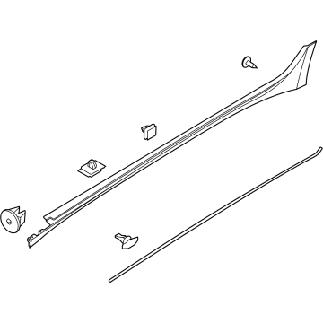 Hyundai 87752-L1100 Side Sill Moulding Assembly Right Hand 87752-L1100 Hyundai Side Sill Moulding Assembly Right Hand Illustration 1 of 1