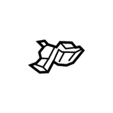 86578-B8AA0 Hyundai Bracket-Front Bumper Side Reinforcement,R Illustration 1 of 1