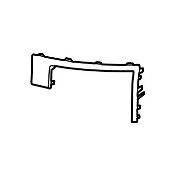 Hyundai 86556-R6000-CA MOULDING ASSY-FRT BPR SIDE,RH 86556-R6000-CA Hyundai MOULDING ASSY-FRT BPR SIDE,RH Illustration 1 of 1