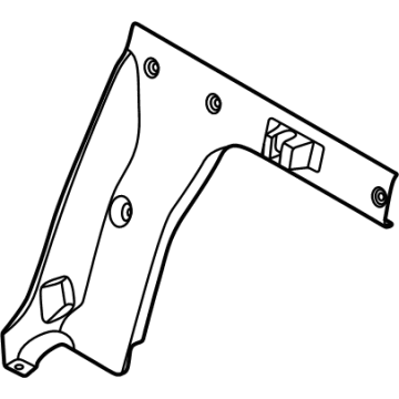 Hyundai 85788-L1000-NNB Trim-Partition Side RH 85788-L1000-NNB Hyundai Trim-Partition Side RH Illustration 1 of 1