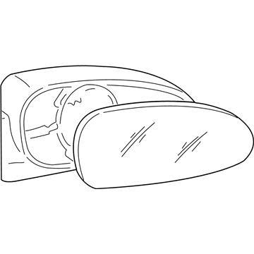 2000 Hyundai XG300 Car Mirror - 87605-39620