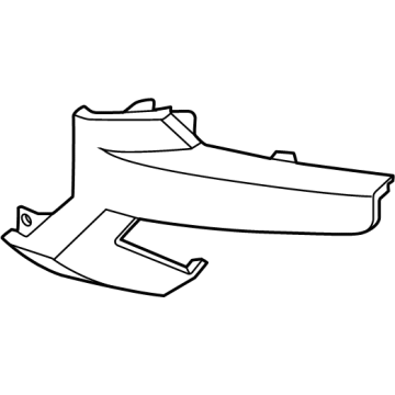 Hyundai 86578-K5510-TRB PIECE-FRONT SKID PLATE,LH 86578-K5510-TRB Hyundai PIECE-FRONT SKID PLATE,LH Illustration 1 of 1