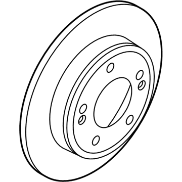 2019 Hyundai Kona Brake Disc - 58411-B2500