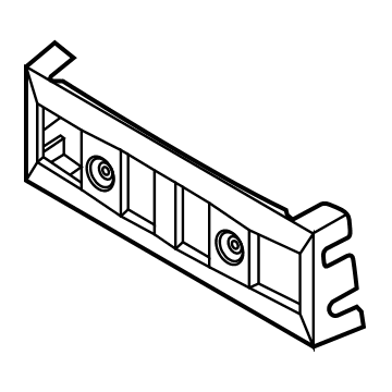 86529-L5110 Hyundai Front Bumper License Plate Moulding Illustration 1 of 1