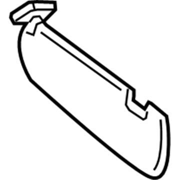85220-2V340-TX Hyundai Sun Visor Assembly Right Illustration 1 of 1
