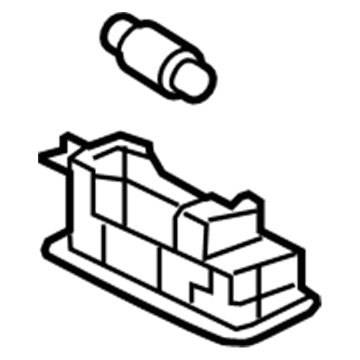 92891-3S000-8M Hyundai Vanity Lamp Assembly, Left Illustration 1 of 1