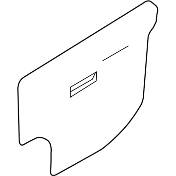 82391-4D000 Hyundai Front Door Trim Seal Left Hand Illustration 1 of 1