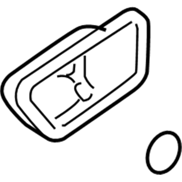 82621-3K500-HZ Hyundai Door Inside Handle Housing Right Hand Illustration 1 of 1