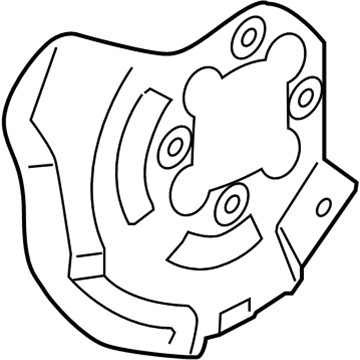 51756-3N800 Hyundai Front Brake Disc Dust Cover Right Hand Illustration 1 of 1