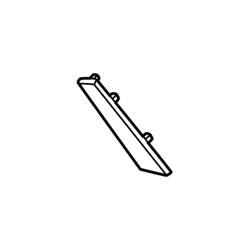 Hyundai 86616-N9SA0 BRACKET-RR BUMPER SIDE LWR,RH 86616-N9SA0 Hyundai BRACKET-RR BUMPER SIDE LWR,RH Illustration 1 of 1
