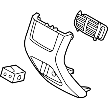 Hyundai 84640-L1AB0-NNB Rear Console Cover Assembly 84640-L1AB0-NNB Hyundai Rear Console Cover Assembly Illustration 1 of 1