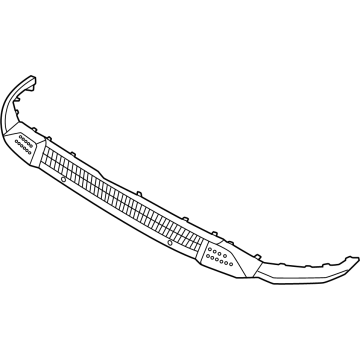 Hyundai 86693-BF110-EB MOLDING ASSY-RR BUMPER CTR 86693-BF110-EB Hyundai MOLDING ASSY-RR BUMPER CTR Illustration 1 of 1